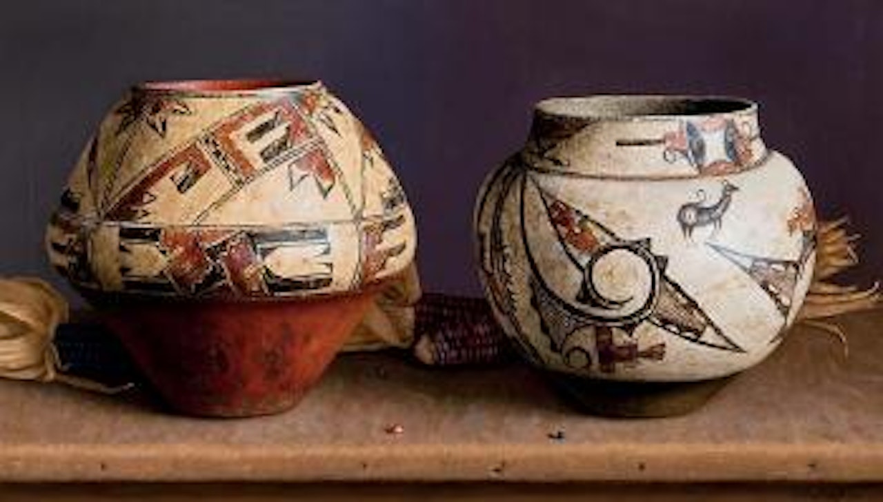 Zuni Olla & Acoma by William Acheff