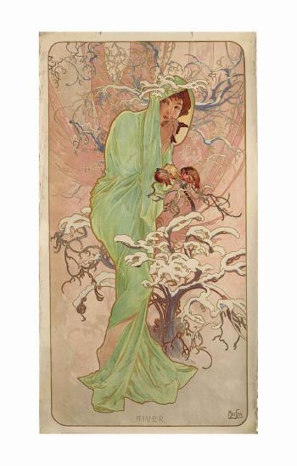 Hiver / Winter by Alphonse Mucha