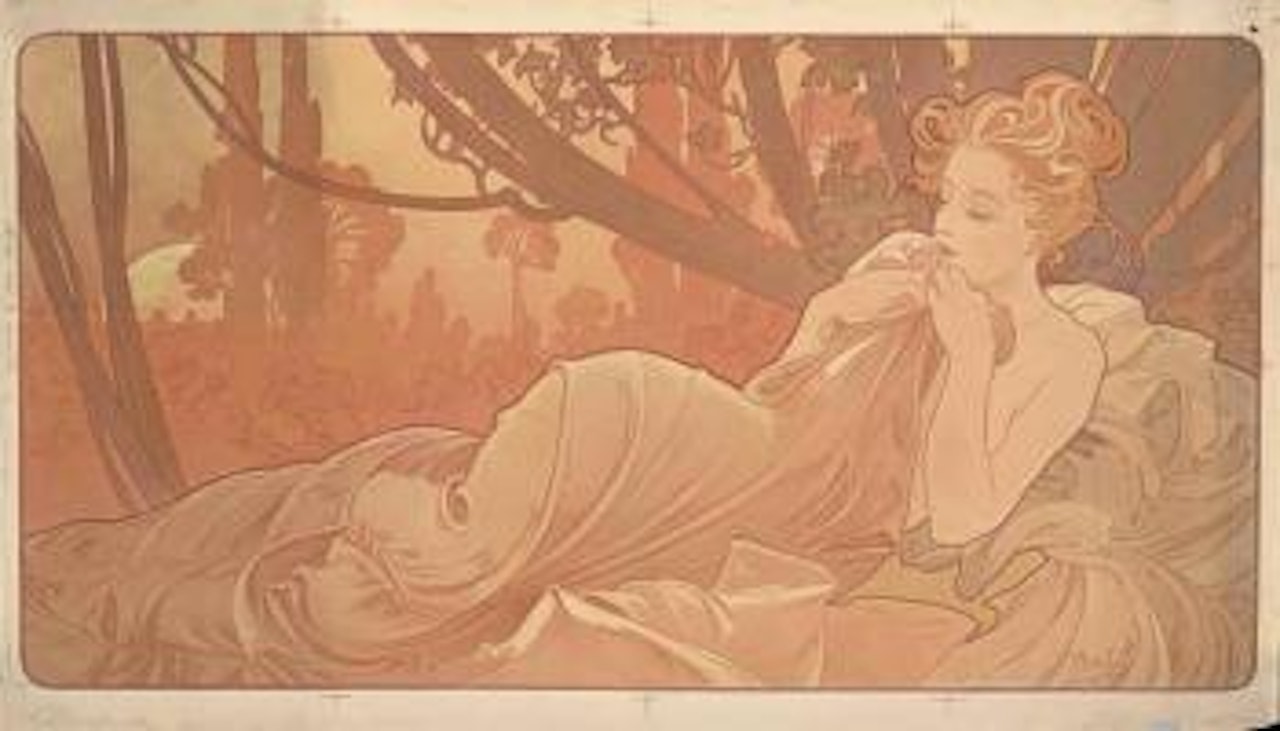 Crepuscule / Dusk by Alphonse Mucha