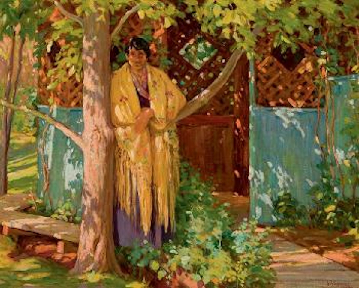 In Front of the Well House by Joseph Henry Sharp