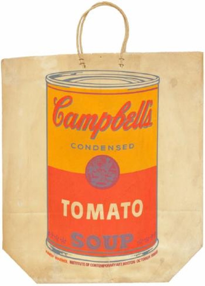 Campbell's Soup Can On Shopping Bag by Andy Warhol