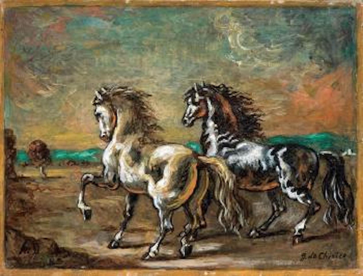 Due cavalli by Giorgio de Chirico