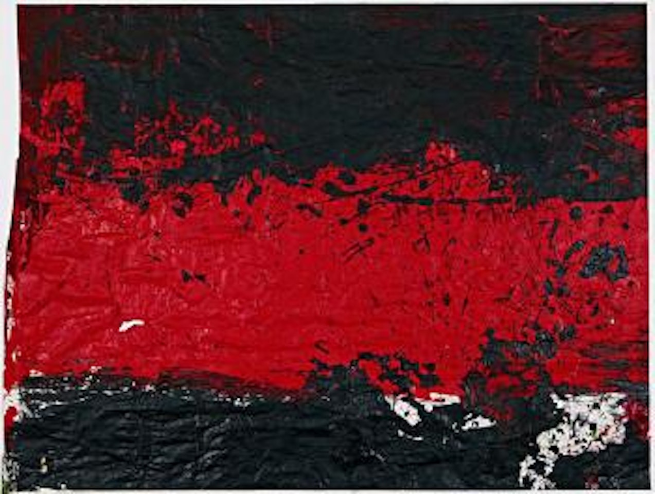 Shuttbild auf papier by Hermann Nitsch