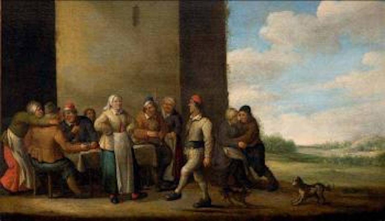 Convito di paesani by Joost Cornelisz Droochsloot