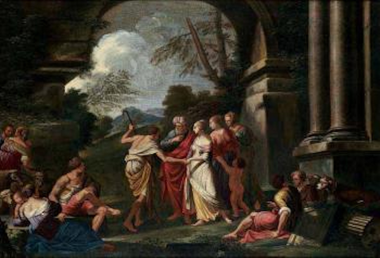 Giacobbe e Rachele by Angelica Kauffmann