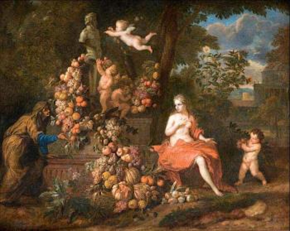 Natura morta con Vertunno e Pomona by Jan Pauwel Gillemans