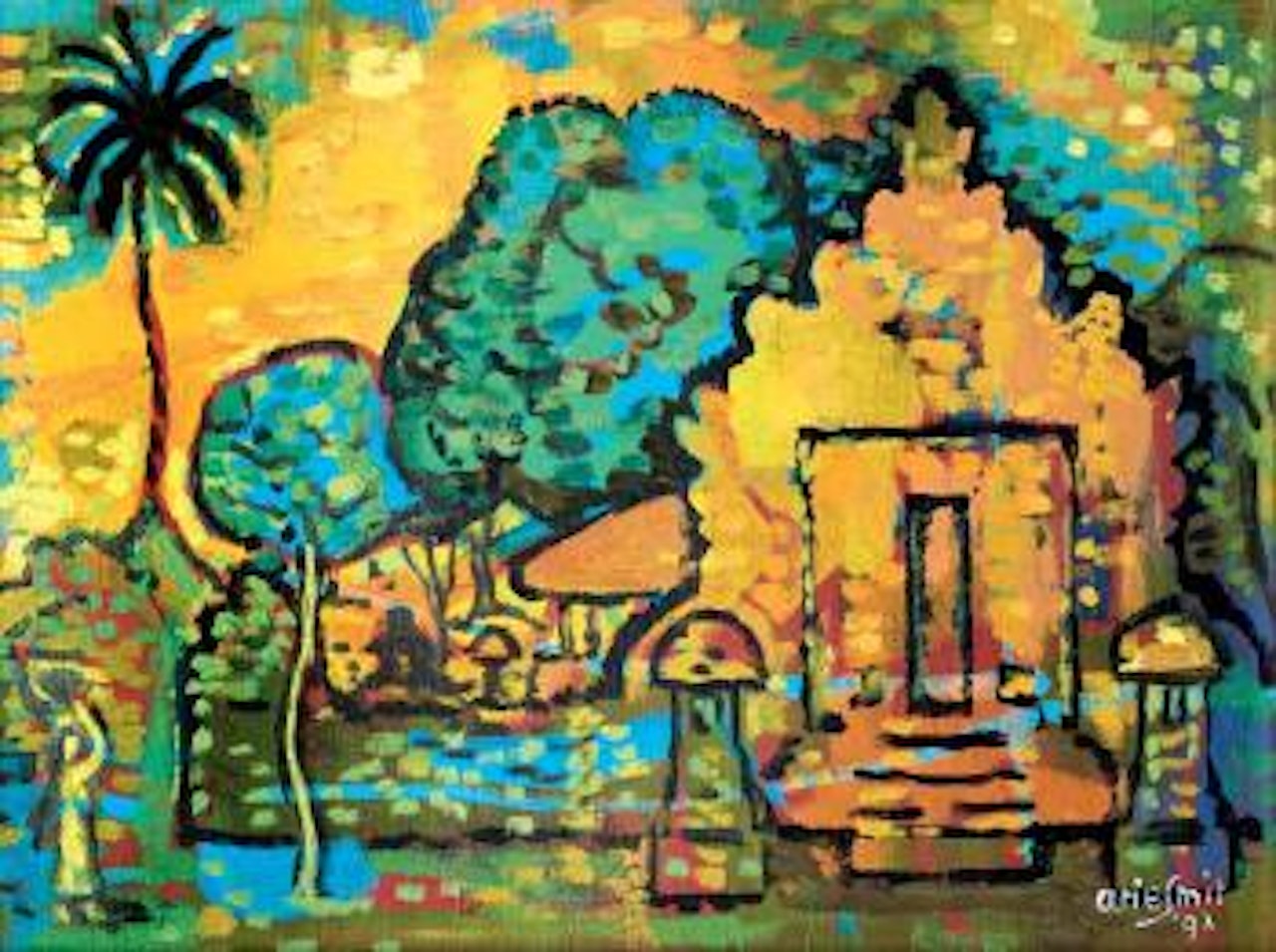Balinese Temple by Arie Smit