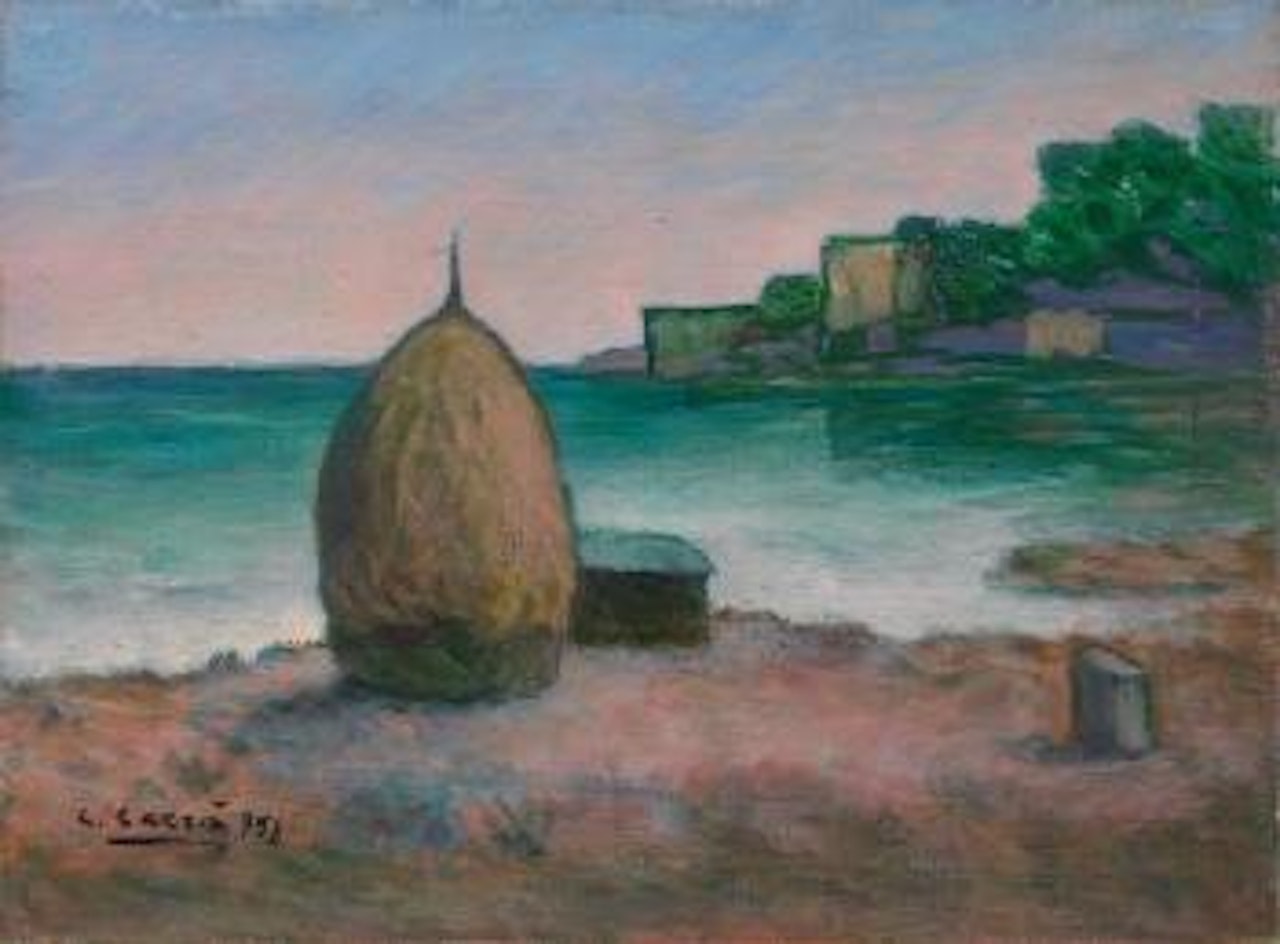 Spiaggia a bocca di Magra by Carlo Carra