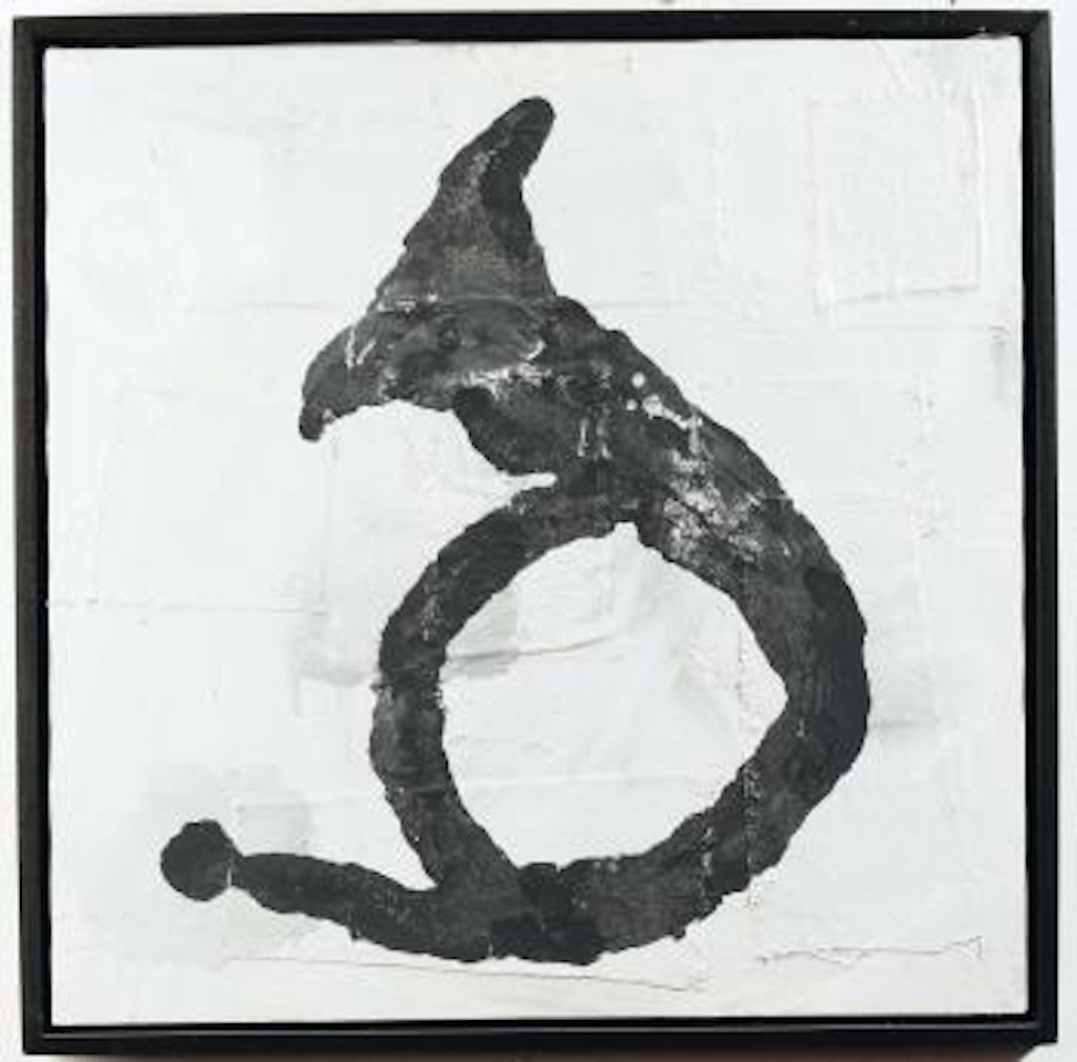 Black horn by Donald Baechler