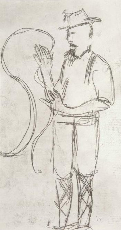 Rope spinner I by Sidney Nolan