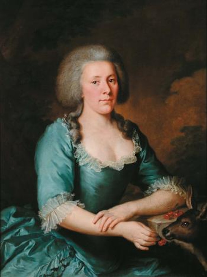 Ritratto di gentildonna con cerbiatto by Hyacinthe Rigaud