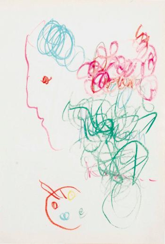 Selbstportrait mit Blumenstrauss by Marc Chagall