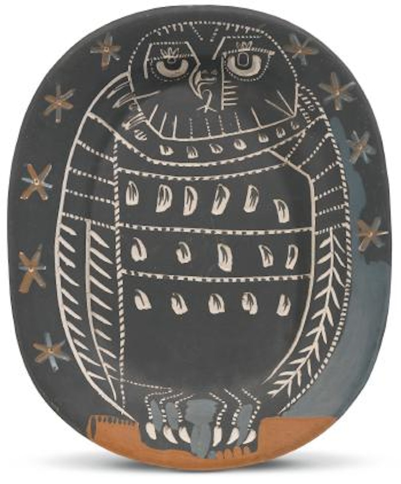 Hibou Mat (A. R. 284) by Pablo Picasso