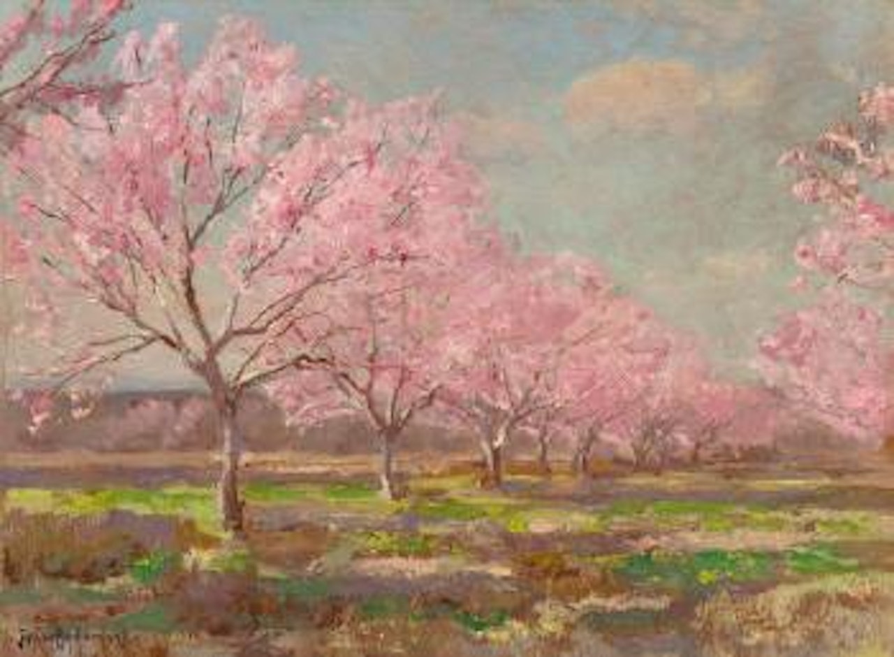 A Peach Orchard in Bloom by Julian Onderdonk