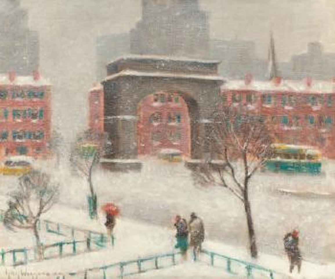 Winter on Washington Square by Guy Carleton Wiggins