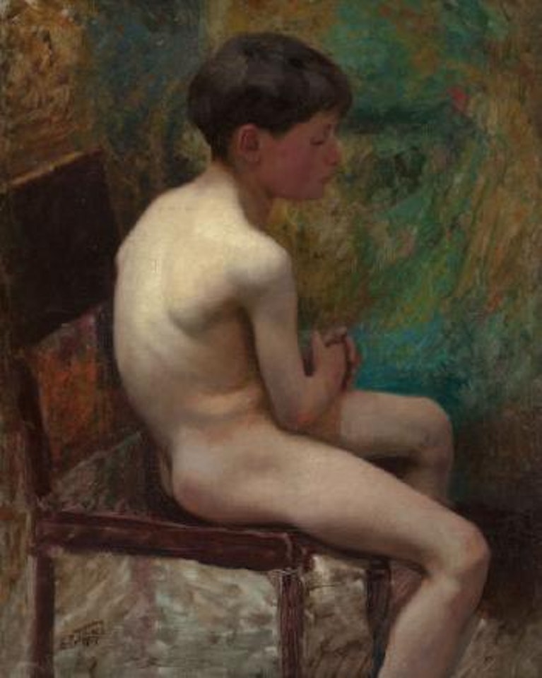 A Young Boy (Seated Boy) by Edward Henry Potthast