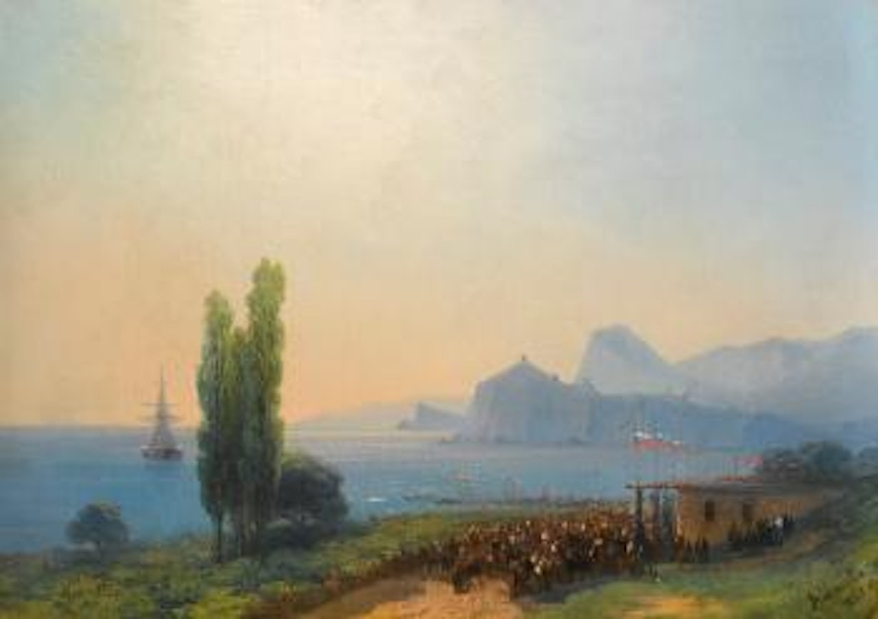 An Imperial Welcome At Sudak by Ivan Konstantinovich Aivazovsky