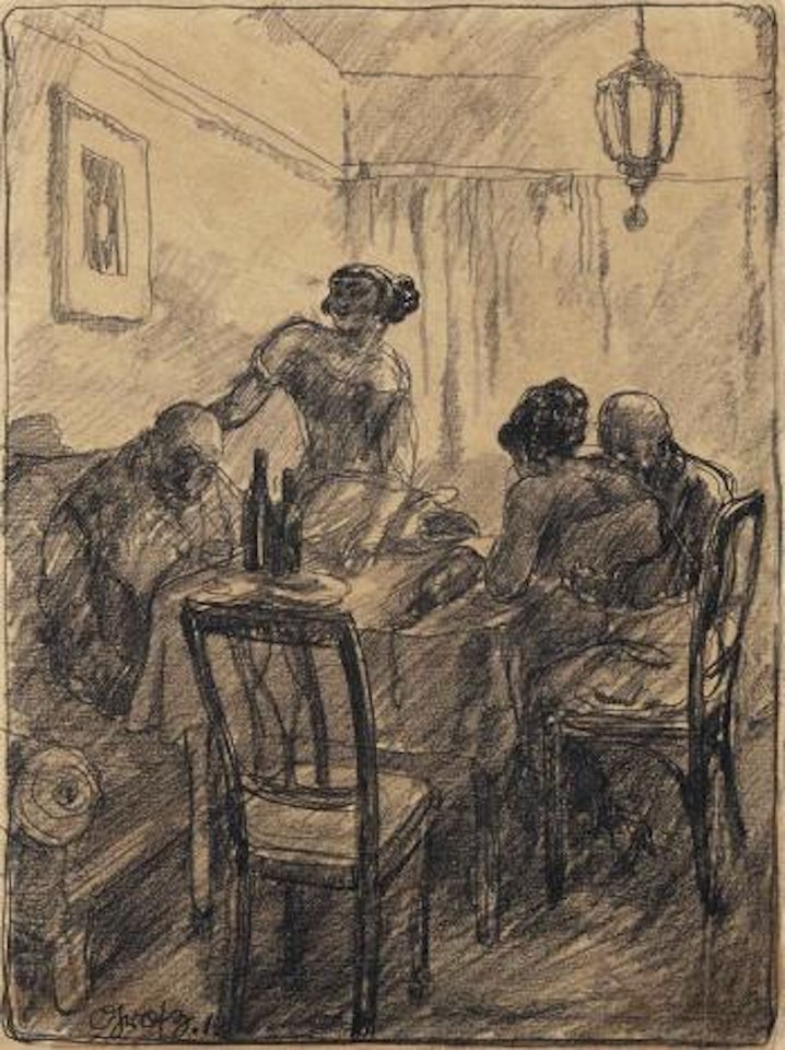 Tischgesellschaft by George Grosz