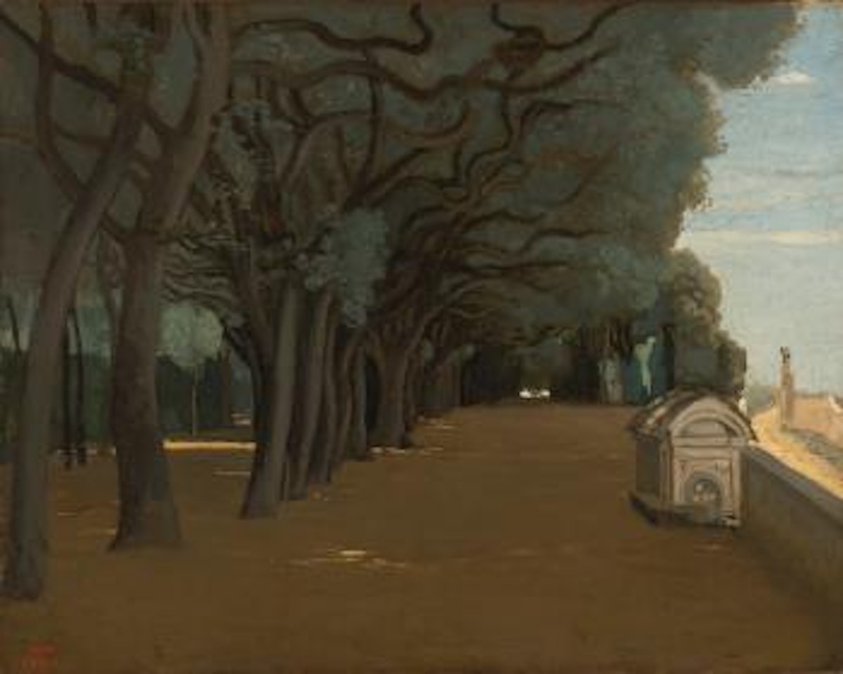 Rome: Terrasse De La Villa Pamphili by Jean Baptiste Camille Corot