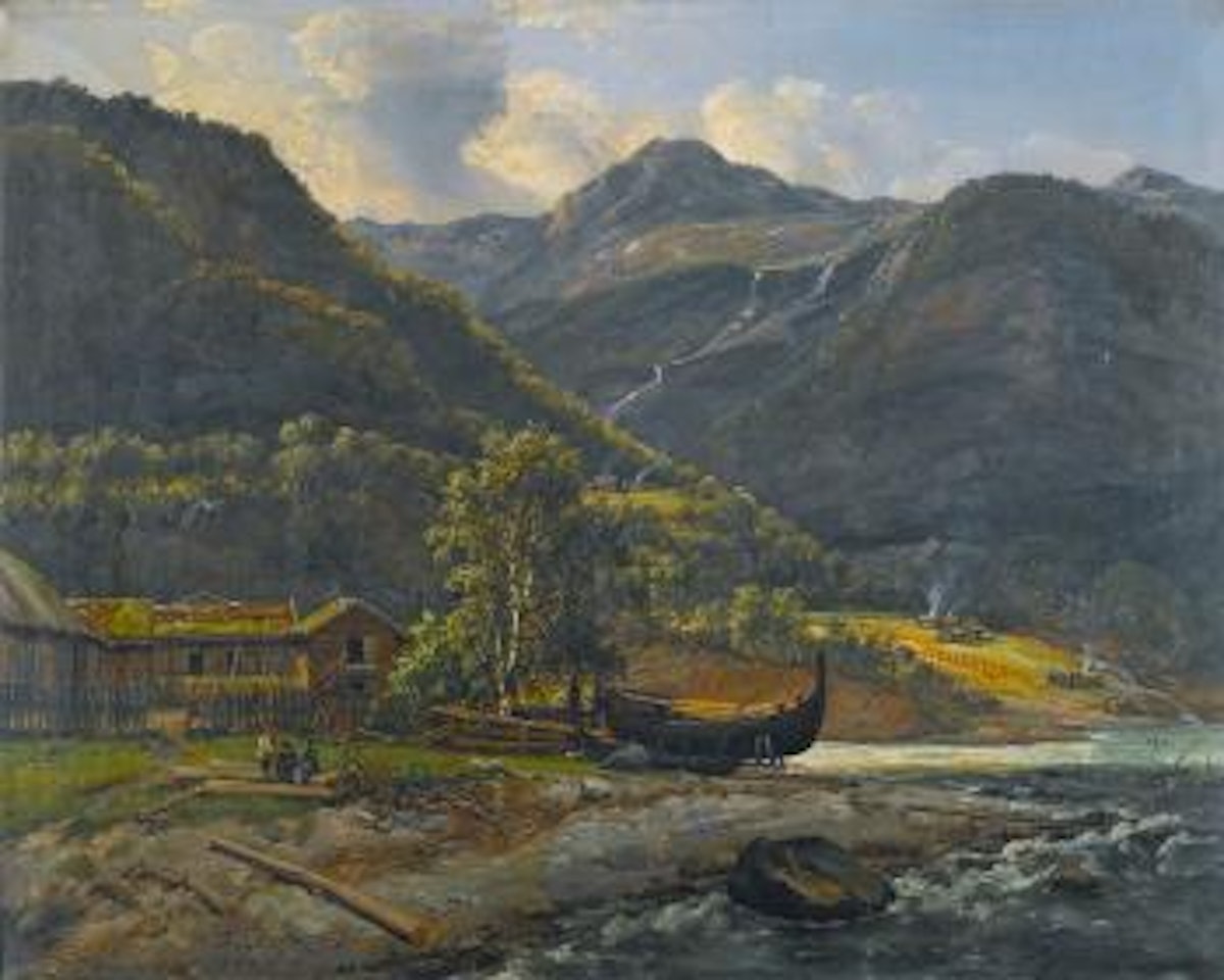 View at Skjolden in Lyster by Johan Christian Clausen Dahl