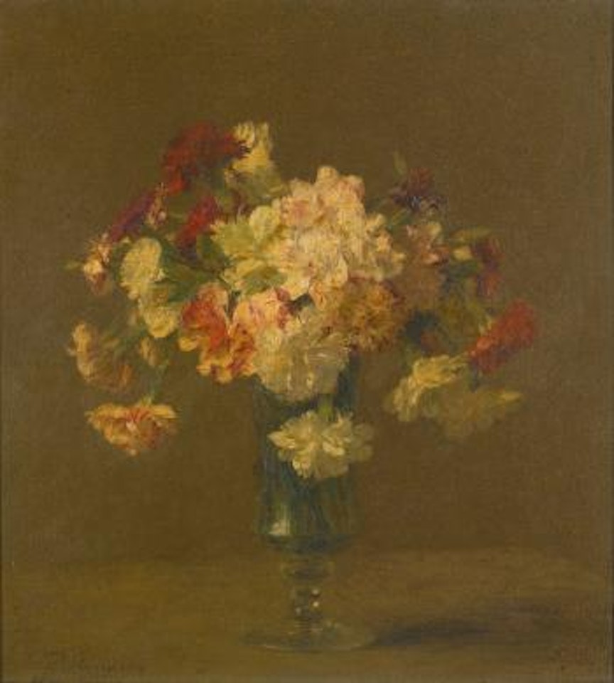 Vase D'oeillets by Victoria Fantin-Latour
