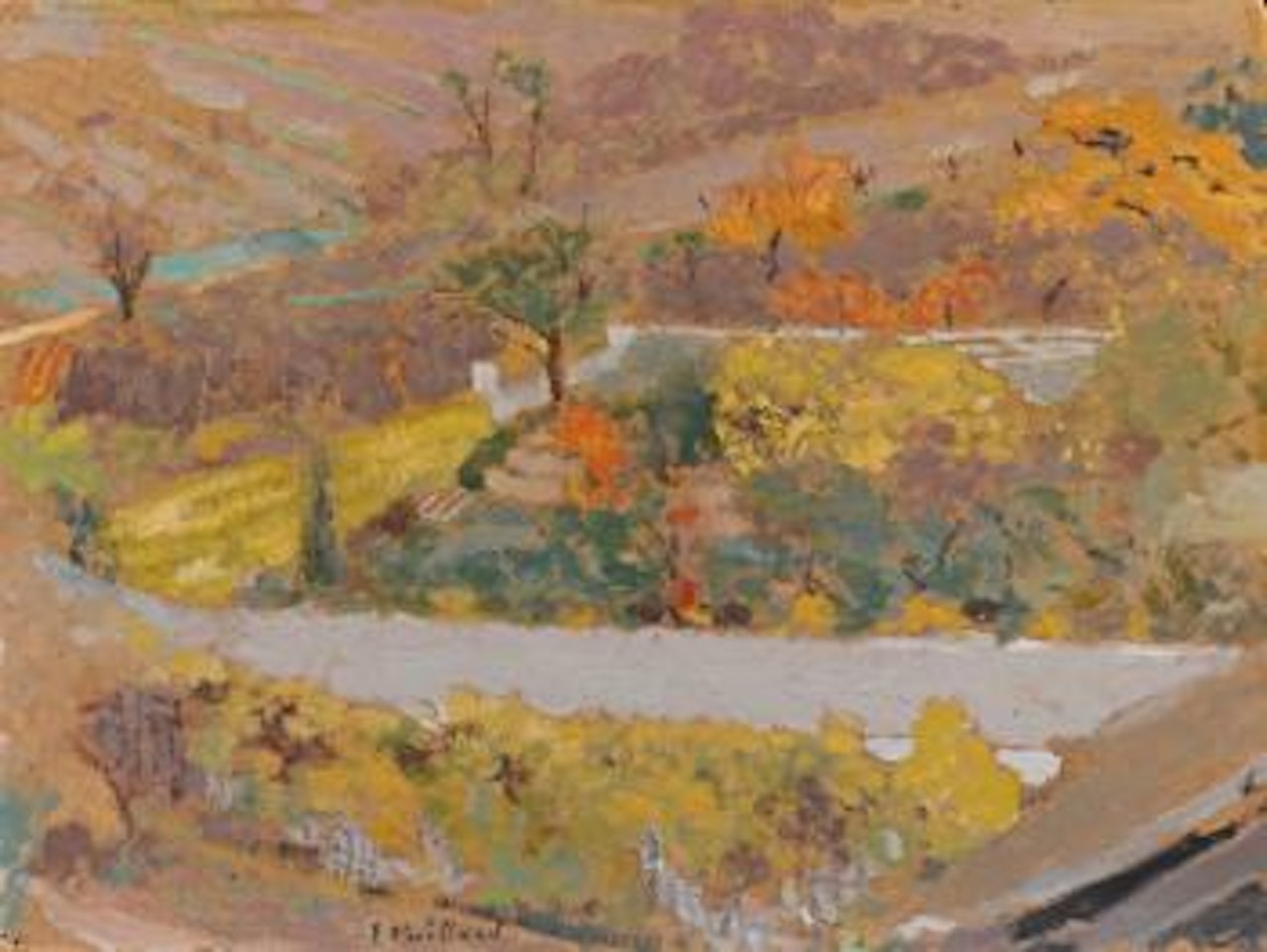 Landscape At L'Étang-la-ville by Édouard Vuillard