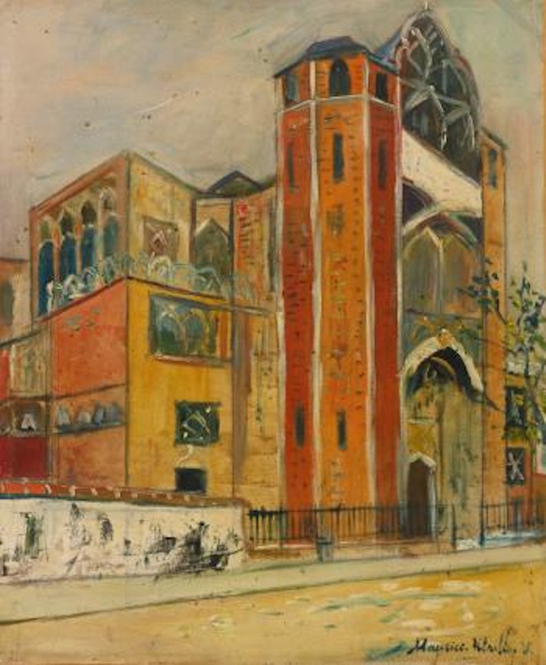 Église Saint-Jean-de-Montmartre, Rue Des Abbesses by Maurice Utrillo