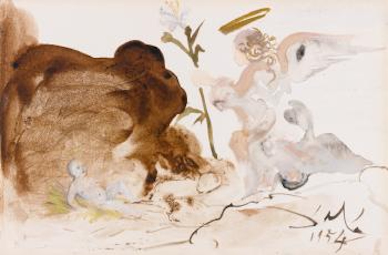 Jésus Et L'ange by Salvador Dali