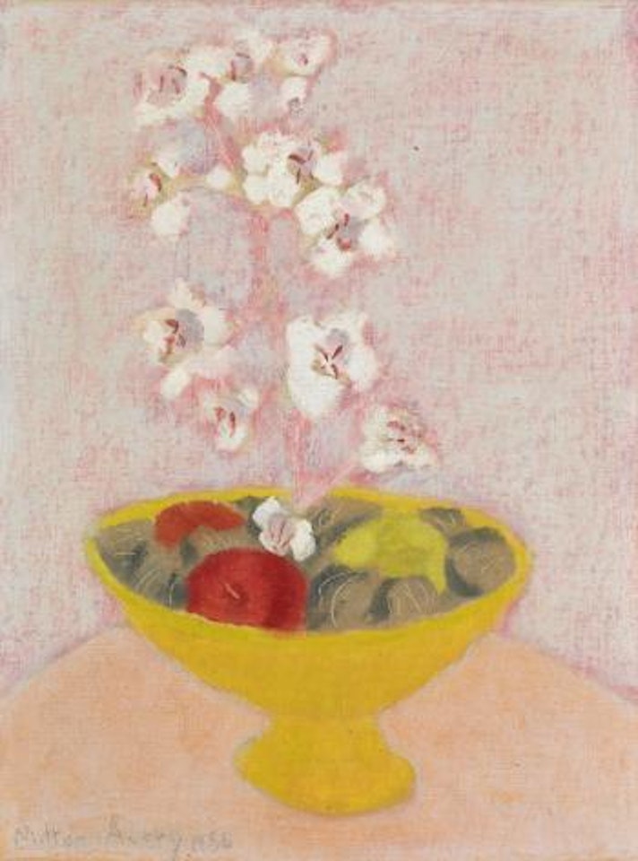 Tender Still Life (Bowl with Orchids) by Milton Avery