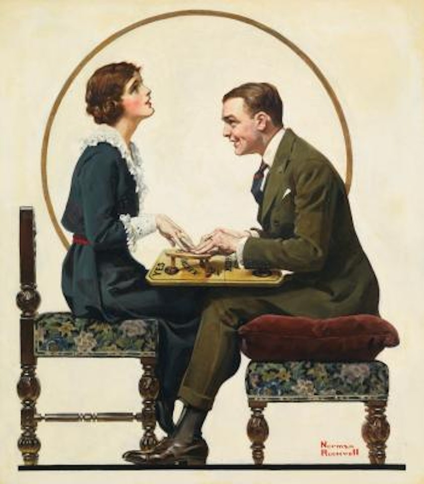 The Ouija Board by Norman Rockwell