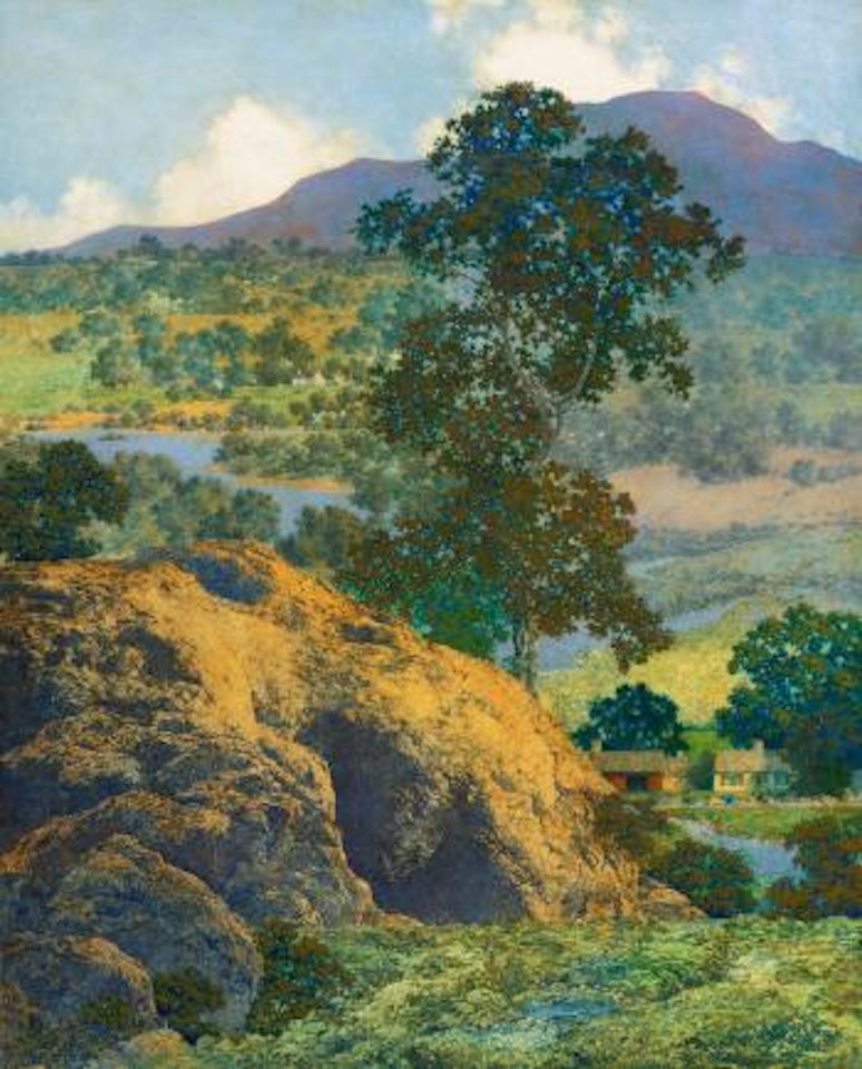 New Hampshire Hills (New Hampshire Landscape) by Maxfield Parrish