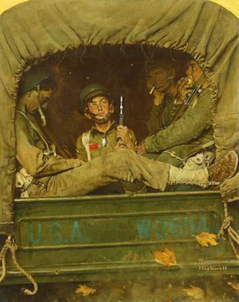 Willie Gillis in Convoy by Norman Rockwell
