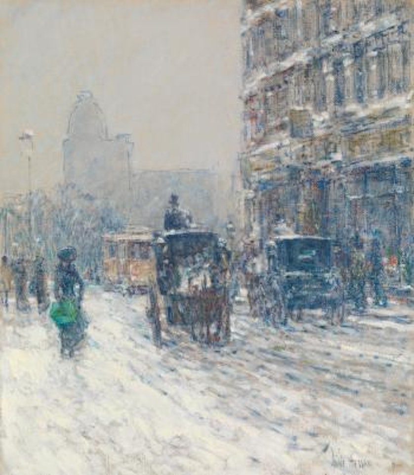 Winter, New York (Winter Morning on Broadway) by Childe Hassam