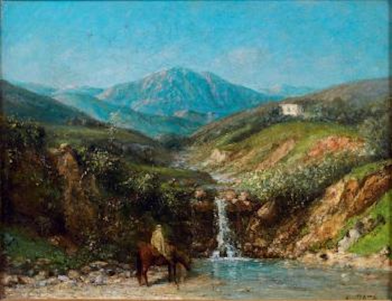Cavalier dans un paysage (Algérie) by Cherubino Pata