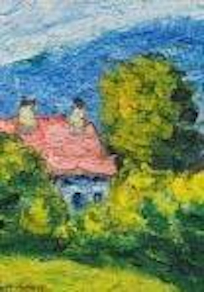Haus mit rotem Dach by Karl Stark