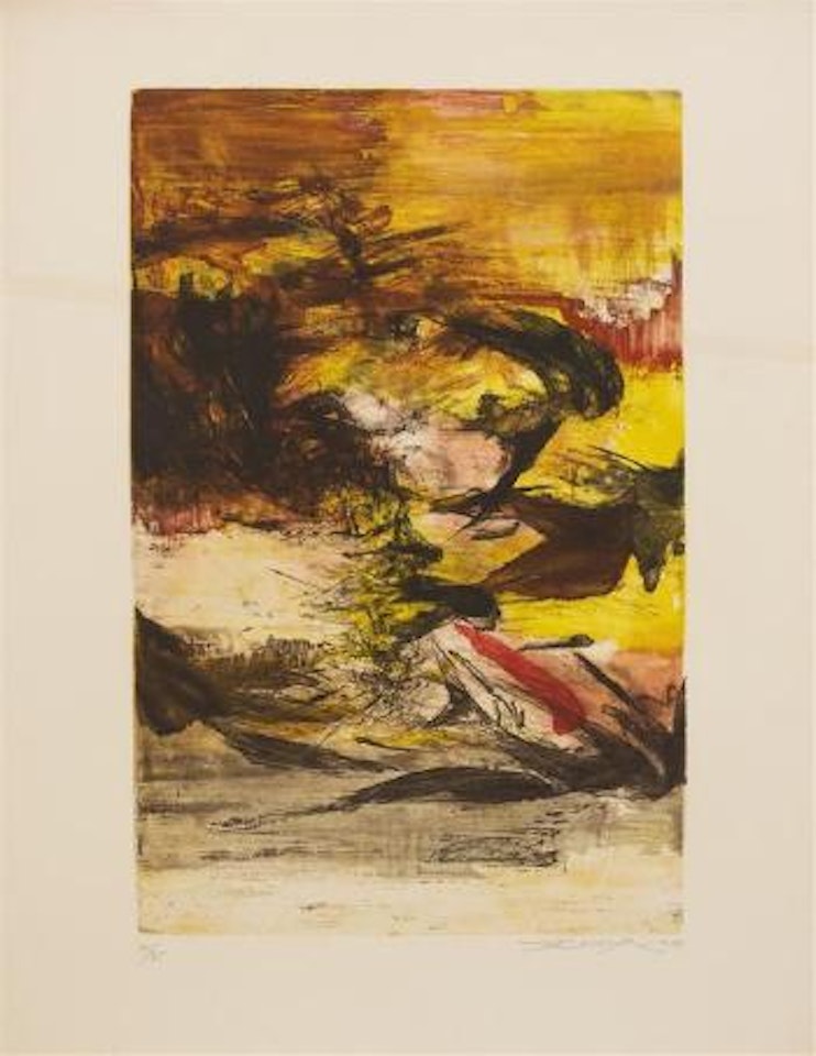 Composition Jaune by Zao Wou-Ki