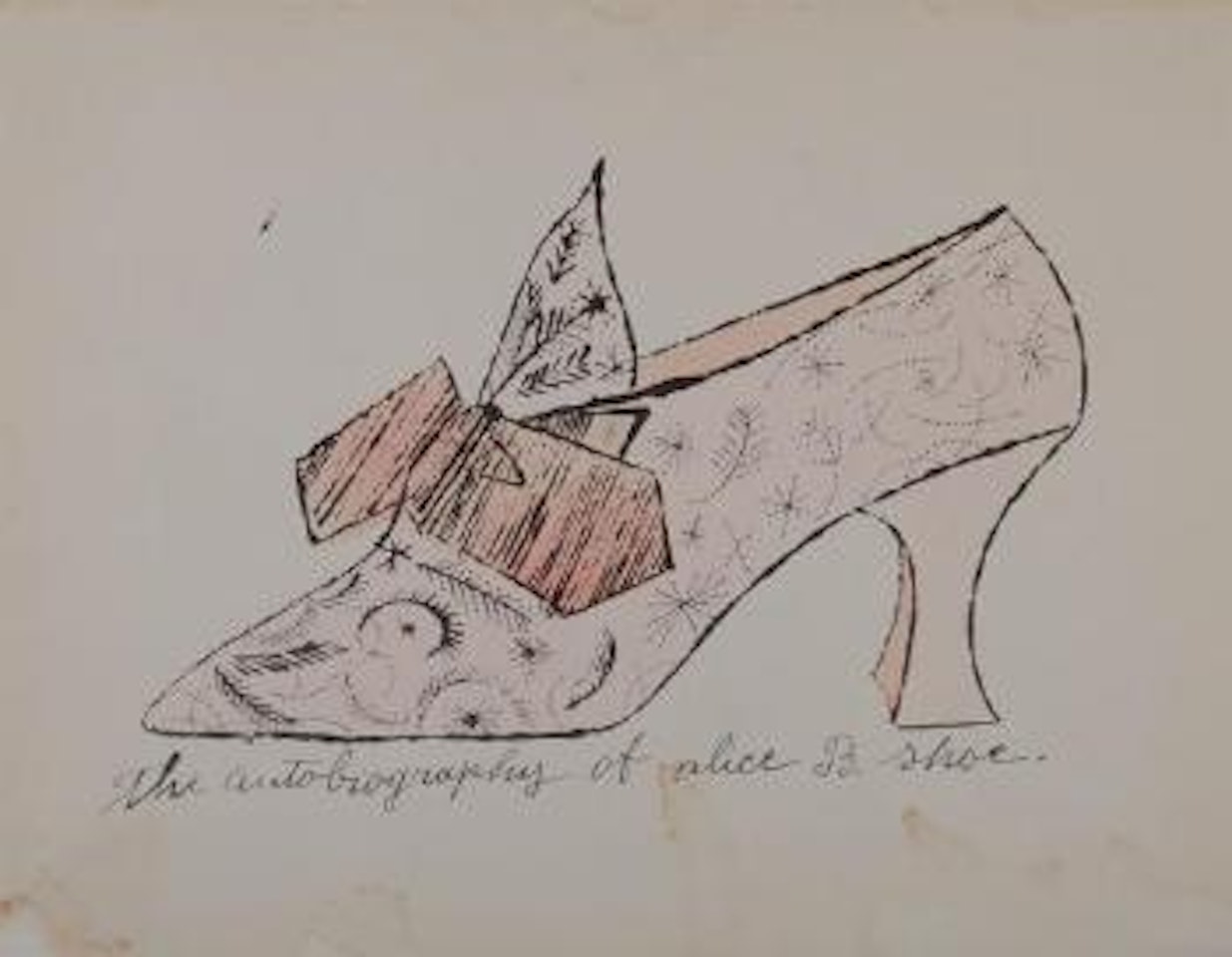 A La Recherche du Shoe Perdu. The Autobiography of Alice B. Shoe by Andy Warhol