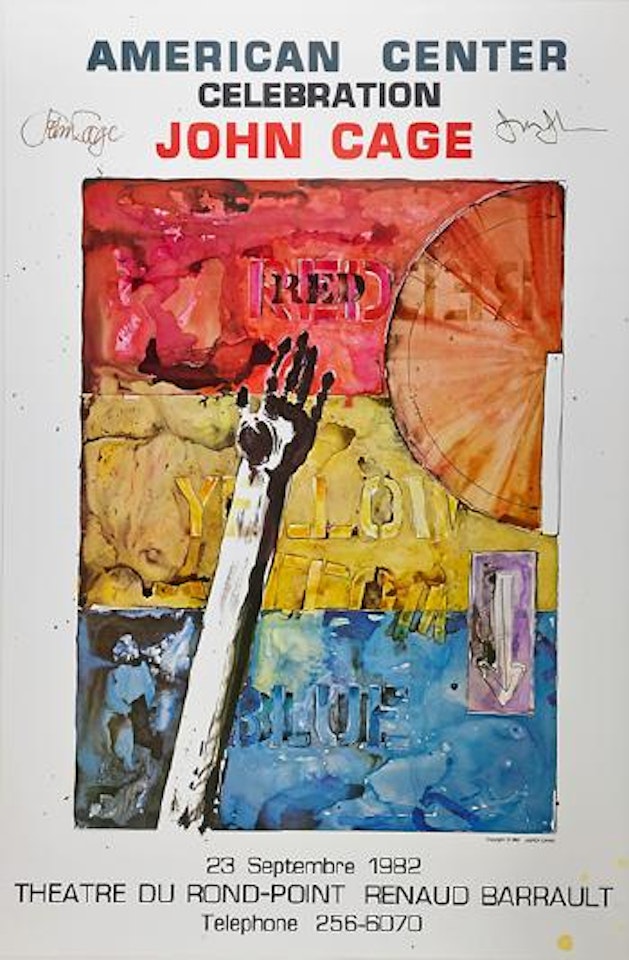 American Center Celebration/John Cage by Jasper Johns