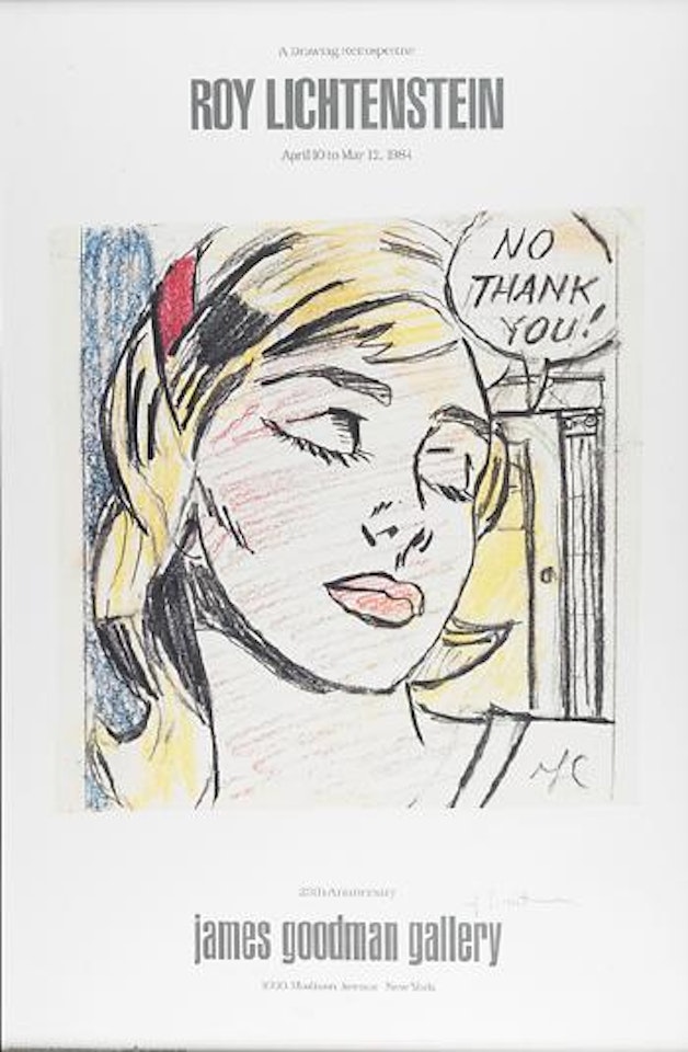 Roy Lichtenstein: A Drawing Retrospective, James Goodman Gallery by Roy Lichtenstein