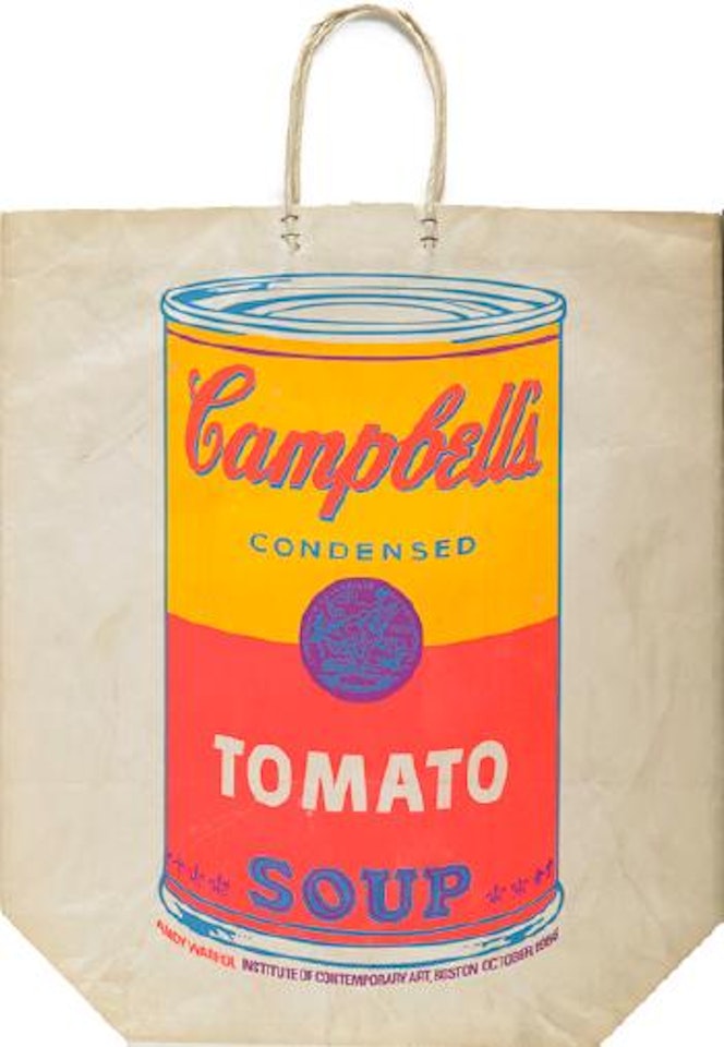 Campbell's Soup Can On Shopping Bag by Andy Warhol