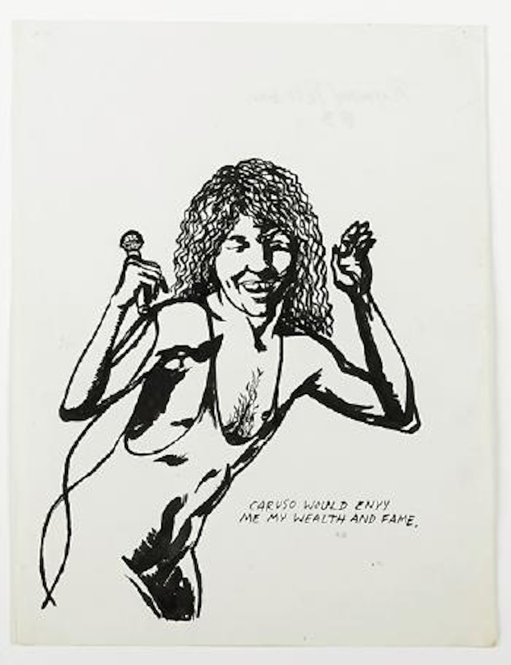Untitled (Caruso Would Envy Me My Wealth And Fame.) by Raymond Pettibon