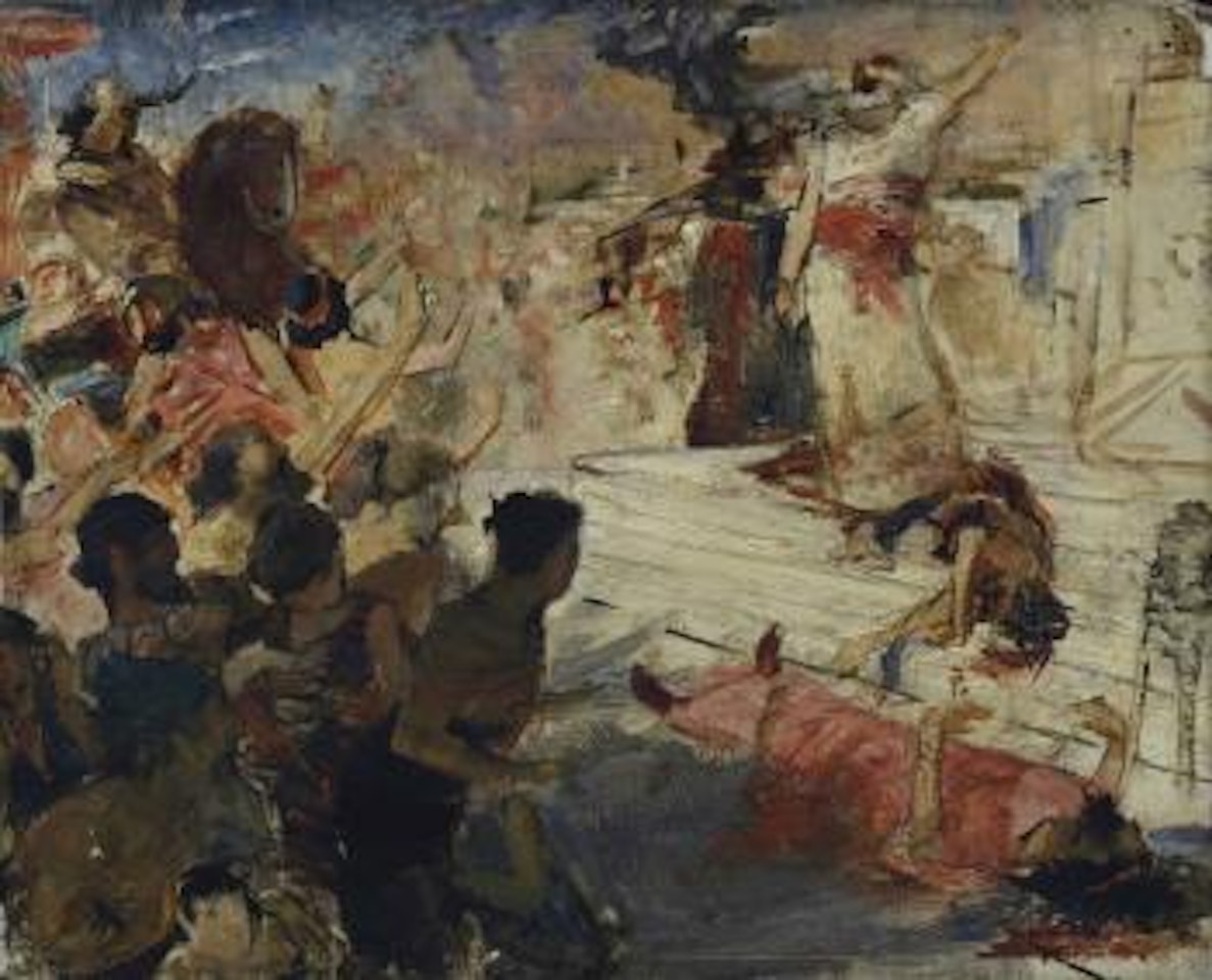 Matthatias refusant de sacrifier aux idoles by Georges Antoine Rochegrosse