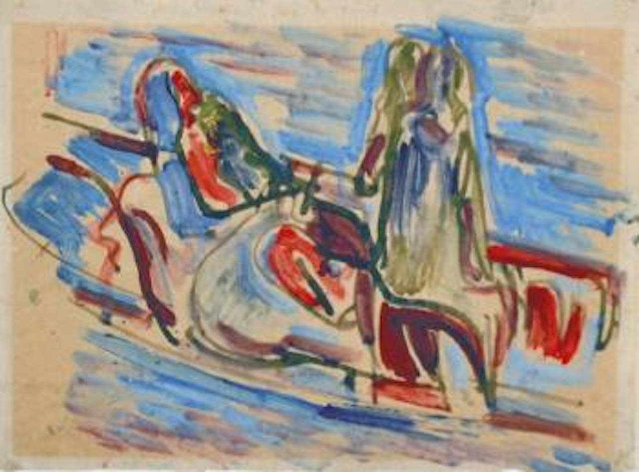 Studio per figure in gondola by Emilio Vedova