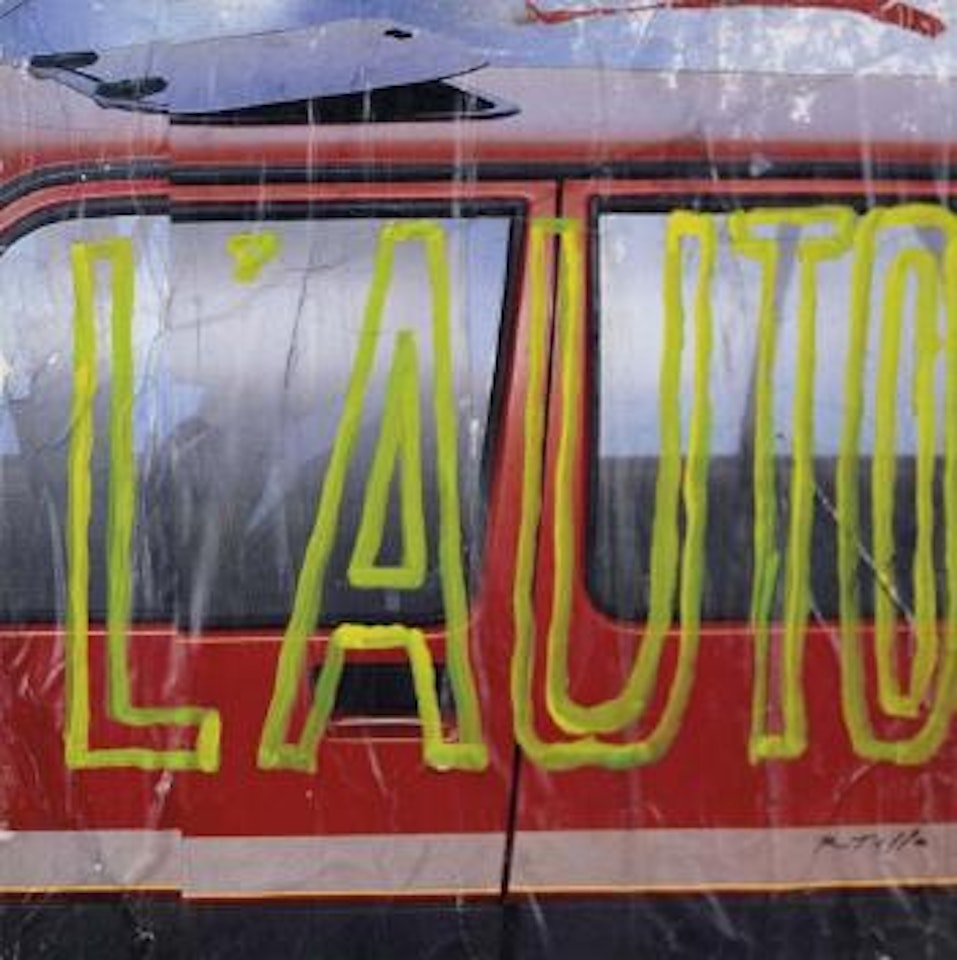 L'auto by Mimmo Rotella