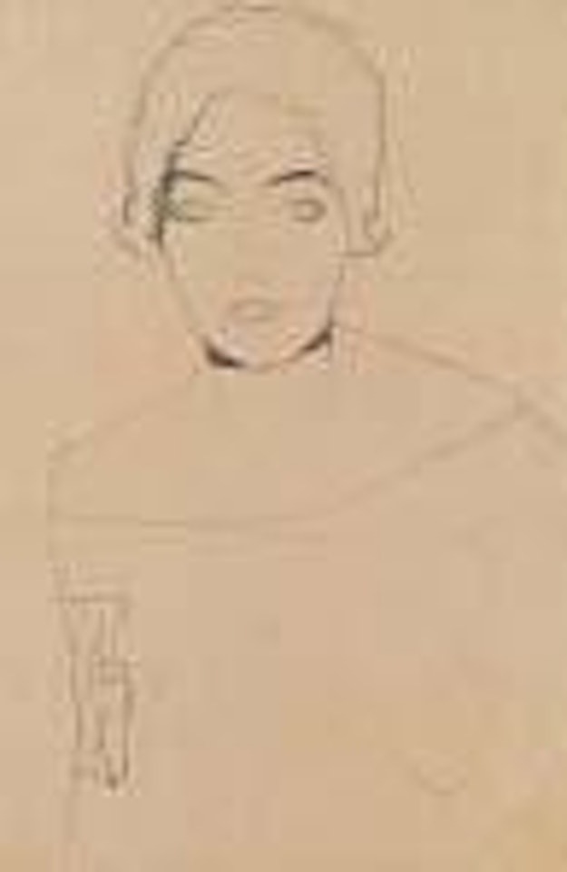 Brustbild einer Dame by Gustav Klimt