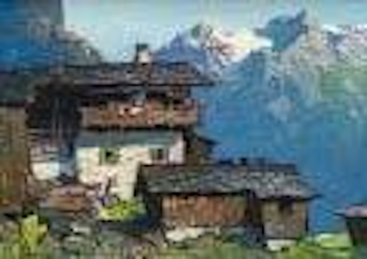 Bergbauernhof by Oskar Mulley