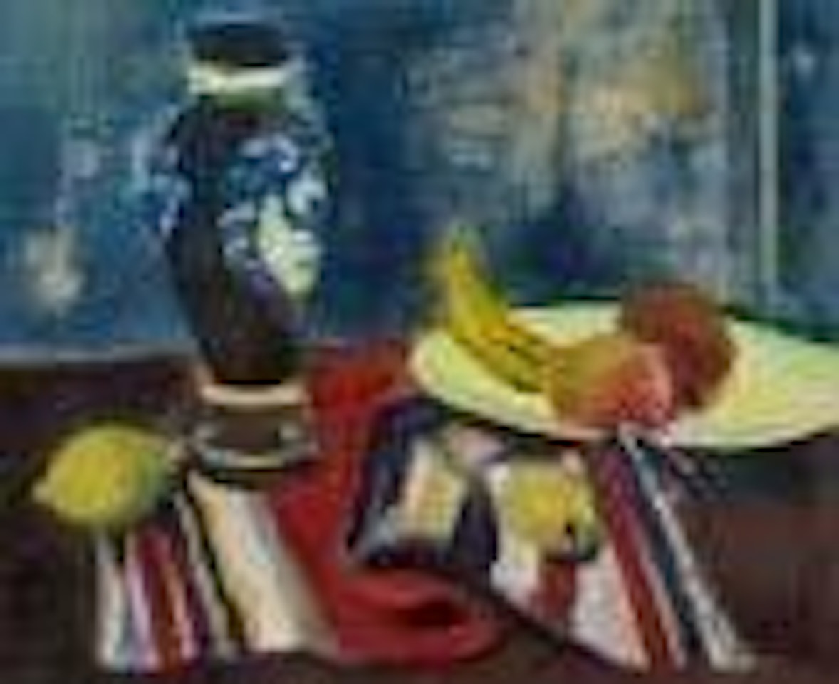 Stillleben mit Früchten und Vase by Joseph Floch