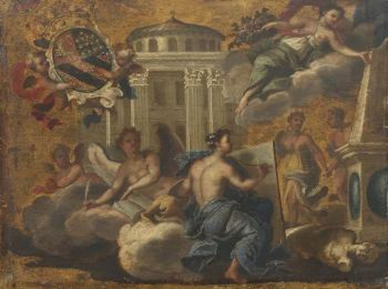 Allegoria delle arti by Roman School