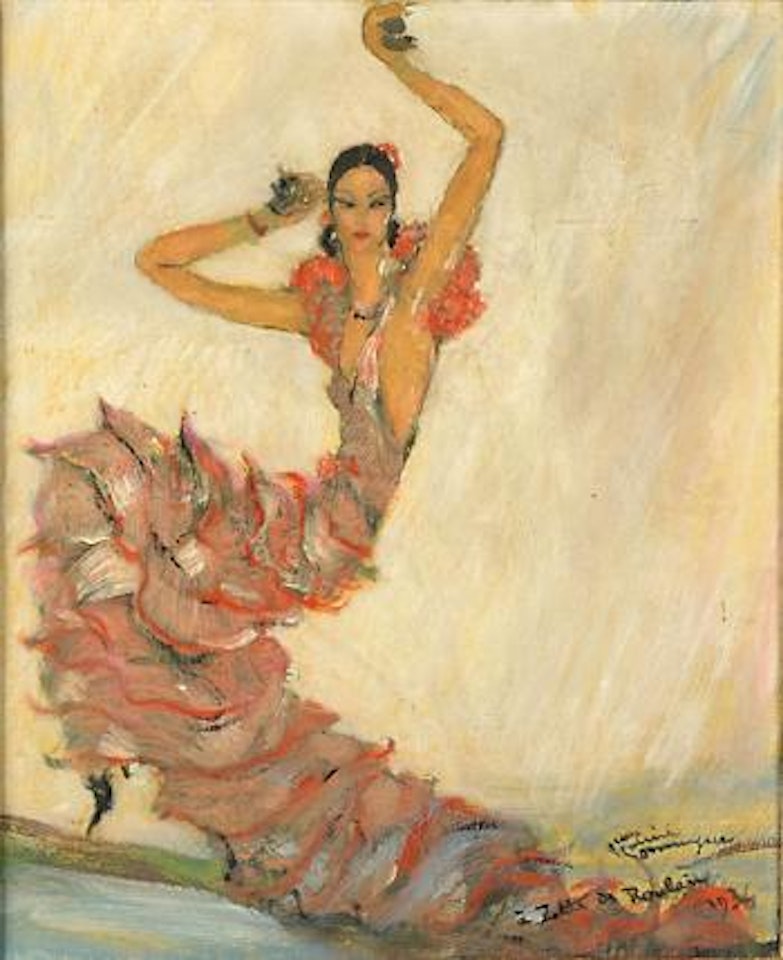 A Zeta De Roulain (Dancer) by Jean Gabriel Domergue