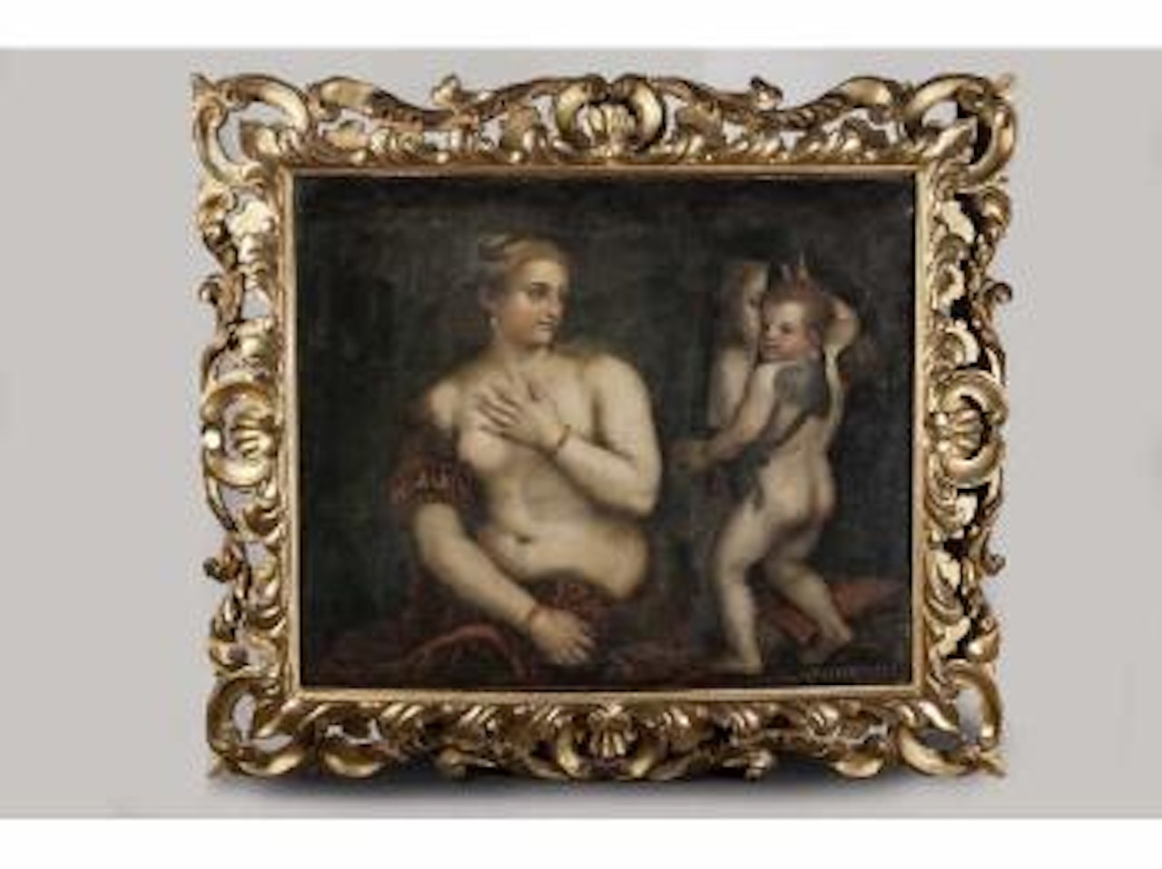 Vénus au miroir by Titian by Venetian School